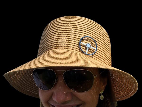 A woman wearing sunglasses and a hat.